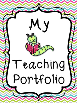 Teacher Portfolio Cover Letter Black white rainbow brights this