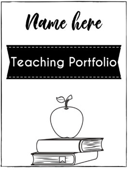 Preview of Teacher Portfolio EDITABLE