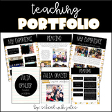 Teacher Portfolio (Editable)