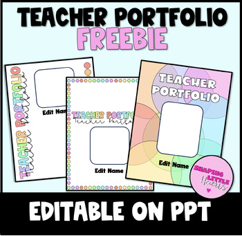 Preview of Teacher Portfolio FREEBIE - Editable on POWERPOINT PRESENTATION