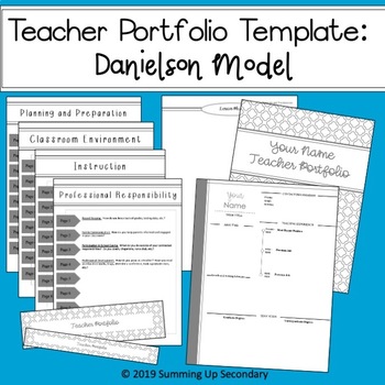 Preview of Teacher Portfolio Template