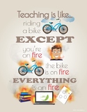 Teacher Posters: On Fire