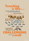 Teacher Posters: Saying the Alphabet