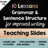 Teacher PowerPoint Slides: Grammar and Sentence Structure 