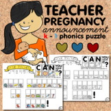 Teacher Pregnancy Announcement Puzzle