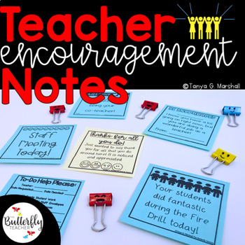 Preview of Teacher & Principal Appreciation Notes | Sticky Note Templates for Teachers