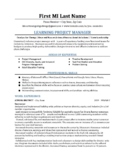 Teacher --> Program Manager (With a focus on DEI) Resume Outline