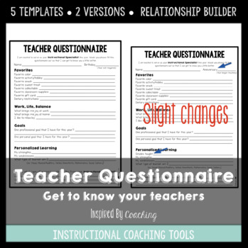 Preview of Instructional Coach Teacher Questionnaire