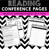 Teacher Reading Conference Sheets {plus Editable Quick Checks!}