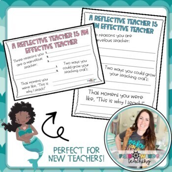 New Teacher Reflection Form by Fair Winds Teaching | TpT