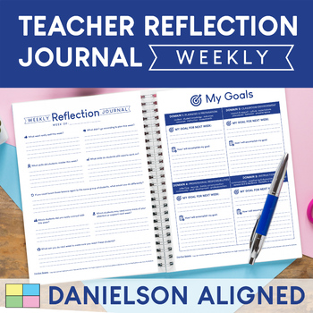 Preview of Teacher Reflection Journal aligned to Danielson Framework