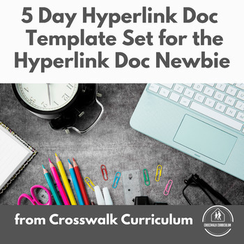 Preview of Teacher Resource Hyperlink Doc and Slide Template Set for Hyperlink Doc Newbies
