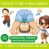 Teacher Resources: Toddler to Pre-k Mega Bundle