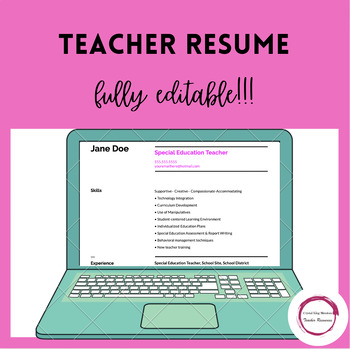 Preview of Teacher Resume