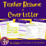 Teacher Resume & Cover Letter | Guide + Editable Templates