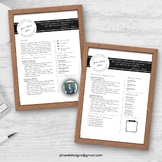 Teacher Resume Template - Canva with Logo and Cover Letter