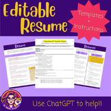 Teacher Resume Template | EDITABLE | Educator Resume Writi