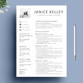 Teacher Resume Template and Matching Cover Letter + SPECIAL BONUS