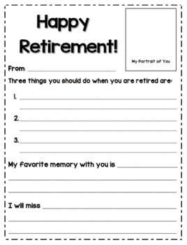 Teacher Retirement From Students Teacher Retirement Printable Gifts