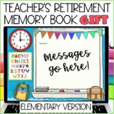 Teacher Retirement Gift Memory Book - Elementary Teacher Gift