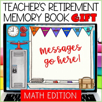 Teacher Retirement Gift Memory Book - Math Teacher Gift by Darlene