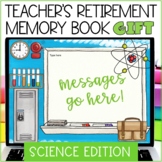 Teacher Retirement Gift Memory Book - Science Teacher Gift