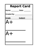 Teacher Retirement Report Card from Students