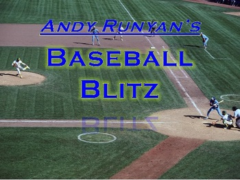 Preview of Teacher Review Game - Baseball Blitz