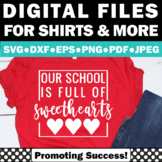 Cricut SVG Teacher Sweetheart Valentines Day Door Shirt Ho