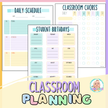 Preview of Teacher Schedule, Teaching Planning Sheets, Teacher Binder, Classroom Forms
