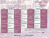 Teacher Self Care Calendars 2023 Growing Bundle