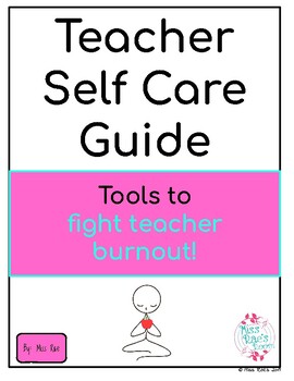 Preview of Teacher Self Care Guide FREEBIE