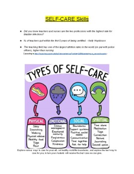 Preview of Teacher Self-Care Template