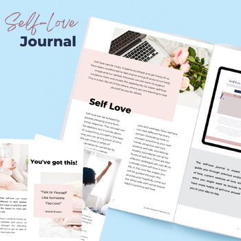 Preview of Teacher Seller Toolbox: Self Therapy Journal for Confidence and Self-Love