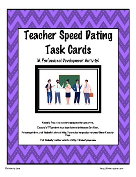 Preview of Teacher Speed-Dating (Professional Development) Task Cards
