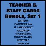 Teacher & Staff Cards Bundle, Set 1