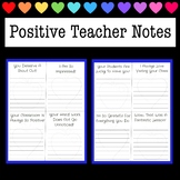 Teacher / Staff Encouragement Notes - Positive Admin Observation