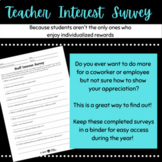 Teacher/Staff Interest Survey
