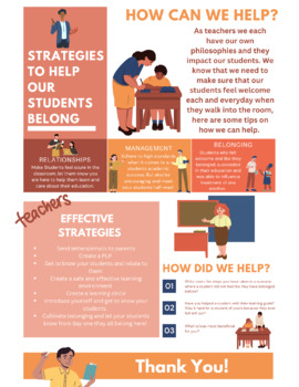 Preview of Teacher Strategies Handout