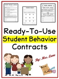Ready-To-Use Student Behavior Contracts