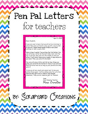 Teacher Student Pen Pal Letters (Distance Learning)