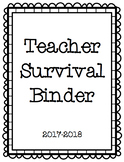 Teacher Survival Binder