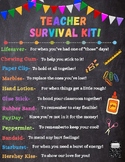 Teacher Survival Kit (printable)