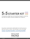 High School Teaching Starter Kit (Teacher Tactics)