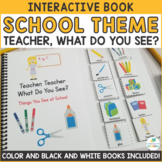 School Vocabulary What Do You See? Interactive Adapted Book Pack