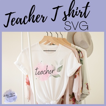 Preview of Teacher Tee Shirt PNG | Teacher T shirt Floral | Tshirt T-shirt cricut primary