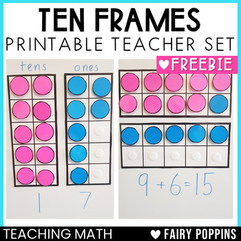 Preview of Teacher Ten Frames | Counting, Making 10, Addition, Subtraction