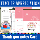 Teacher Thank You Notes for Students - Teacher Appreciatio