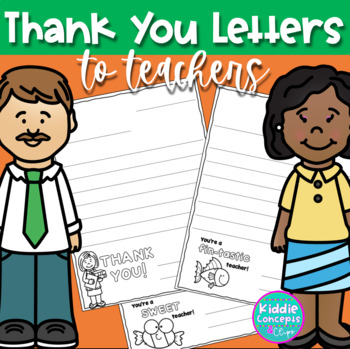 Preview of Teacher Thank you Letters