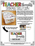 Teacher Thoughts Storage FREEBIE